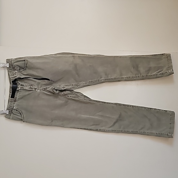 Gramicci Tokyo Green Joggers Pants Elastic Waist Belted 31" Length  Size 4 - Picture 3 of 16